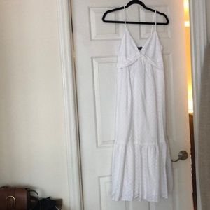 White Banana Republic Midi Dress